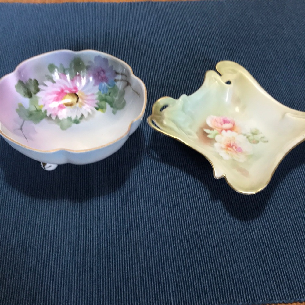 Antique Floral Decorative Bowls